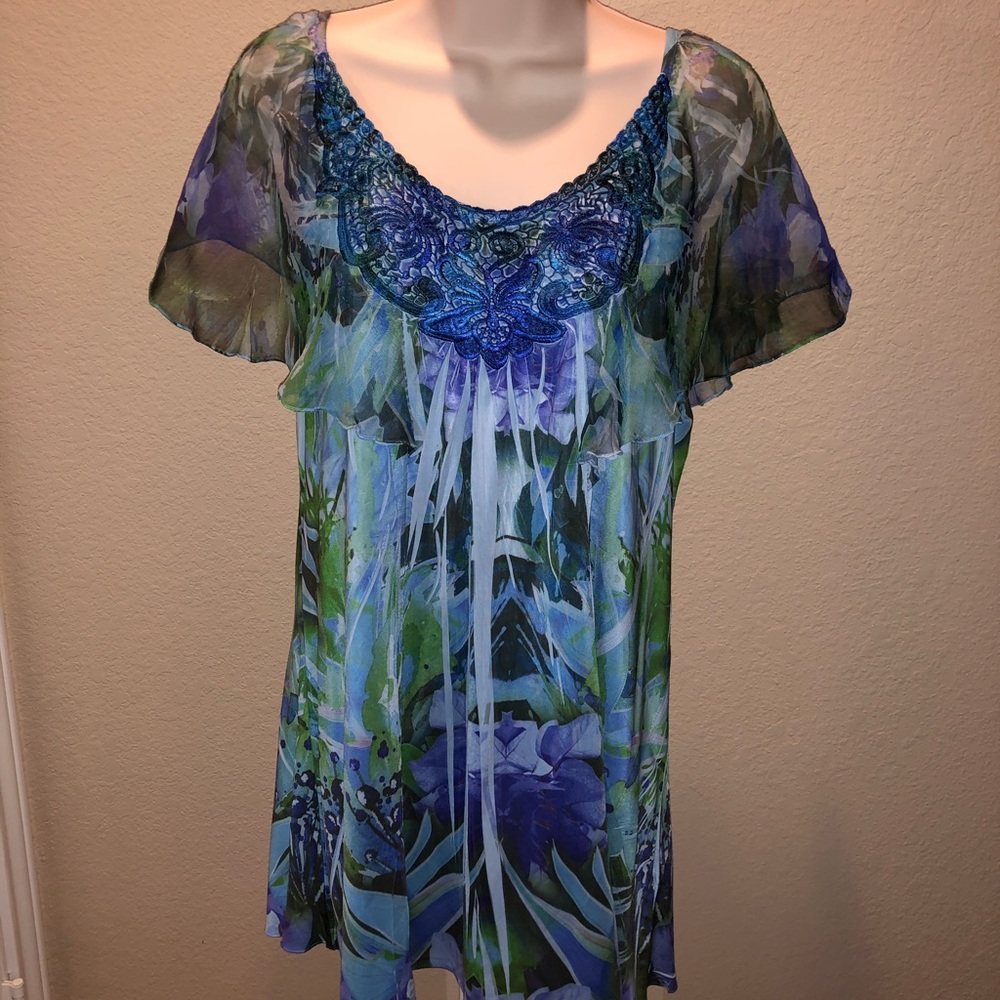 Cato - Purple, Blue, Green Tunic